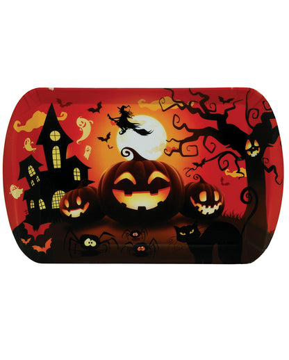 Happy Halloween Pumpkin Tray
