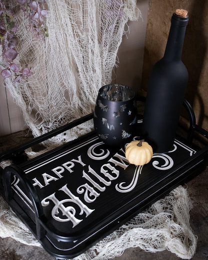 Happy Halloween Wooden Tray