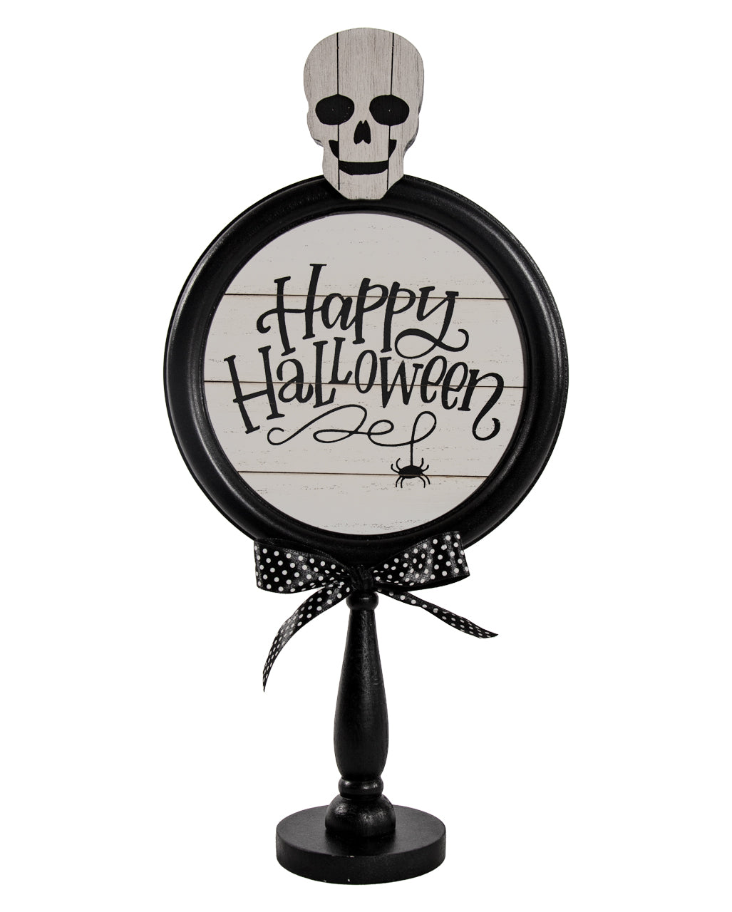 Happy Halloween Tischaufsteller mit Totenschädel 36cm