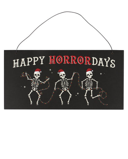 Happy Horrordays Hanging Sign