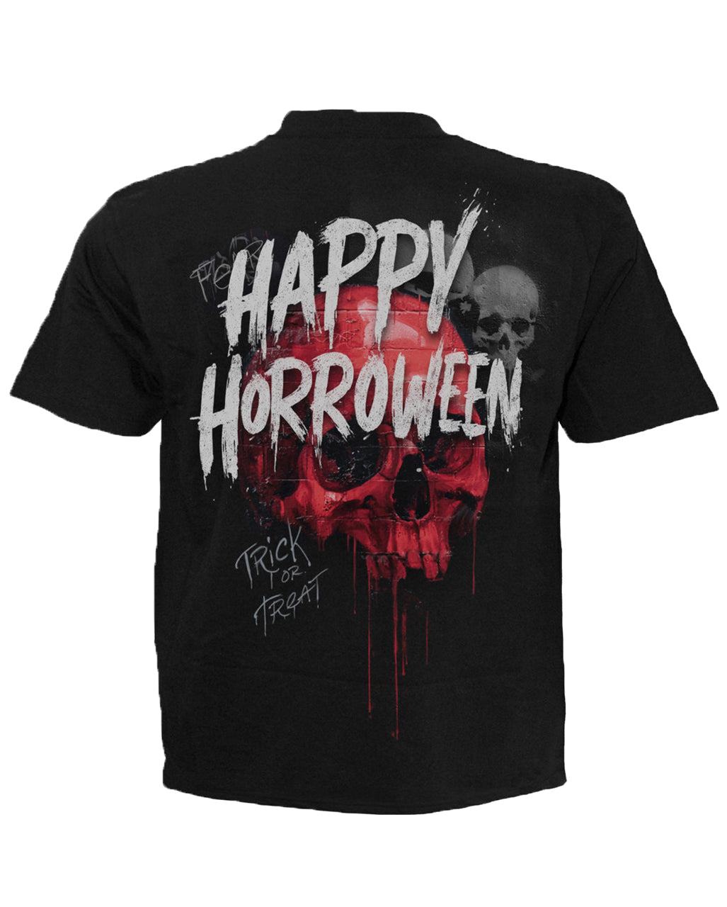 Happy Horroween Horrorclown T-Shirt Schwarz Unisex