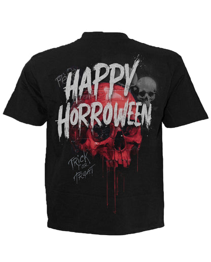 Happy Horroween Horrorclown T-Shirt Schwarz Unisex