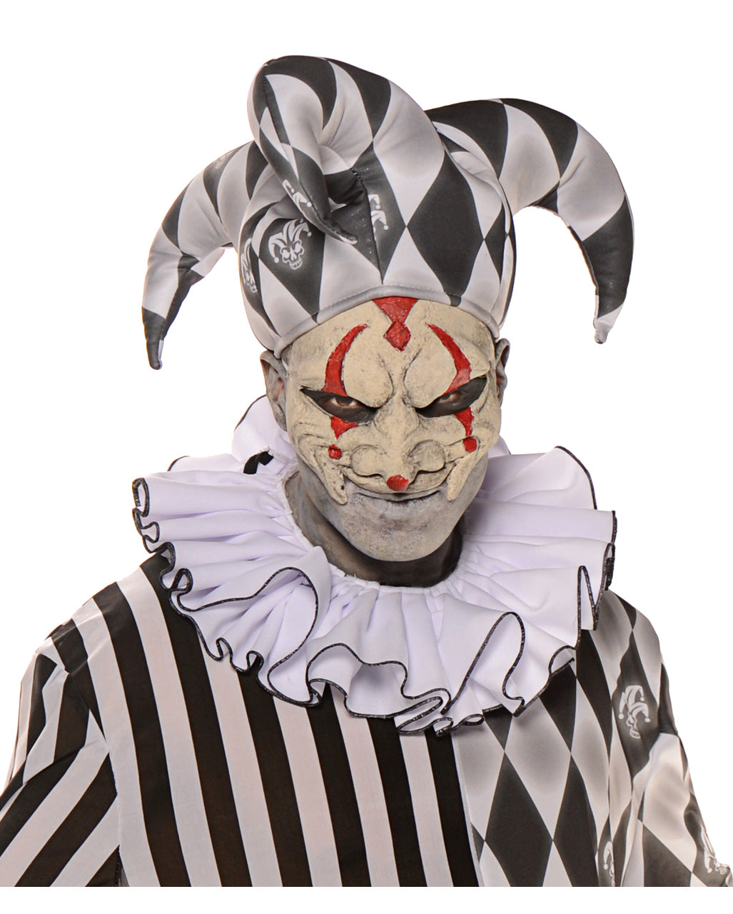 Clown Kragen weiß