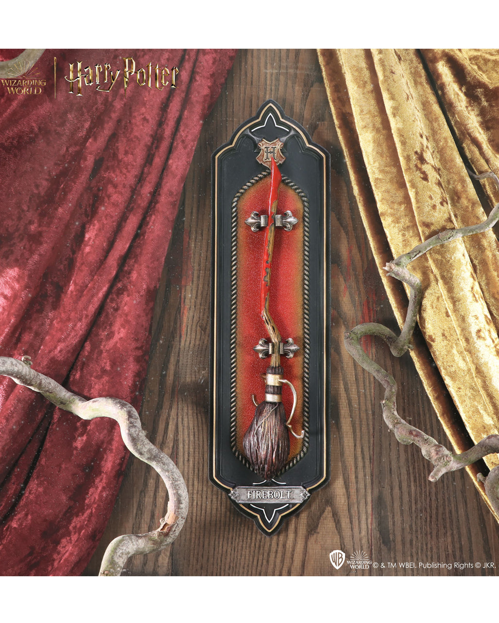 Harry Potter Wandbild Firebolt 34,5cm