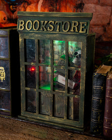 Haunted Bookstore Halloween Animatronic mit Licht & Sound 35cm
