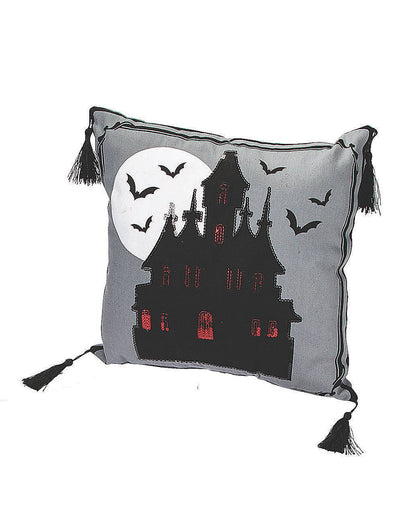Haunted Castle Halloween Zierkissen