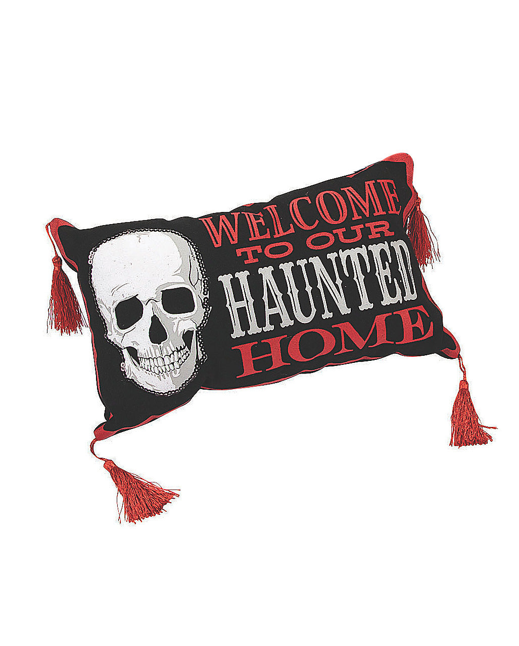 Haunted Home Halloween Decorative Pillow