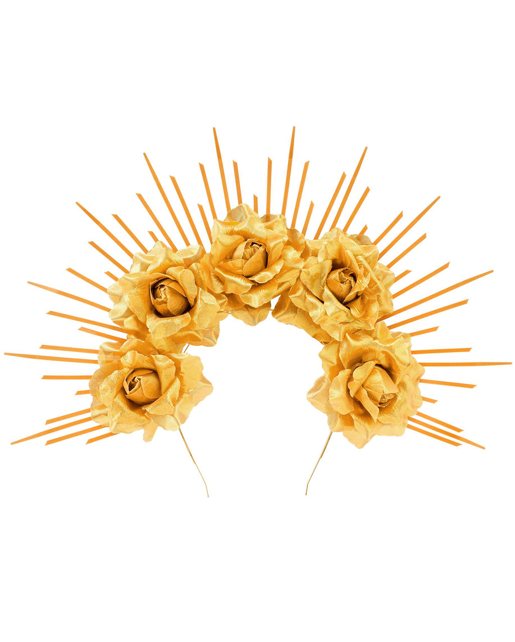 Halo Diadem with Roses Gold