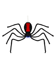 Sich Abseilende Schwarze Witwe Halloween Animatronic 58cm