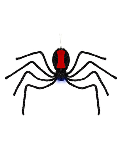 Sich Abseilende Schwarze Witwe Halloween Animatronic 58cm