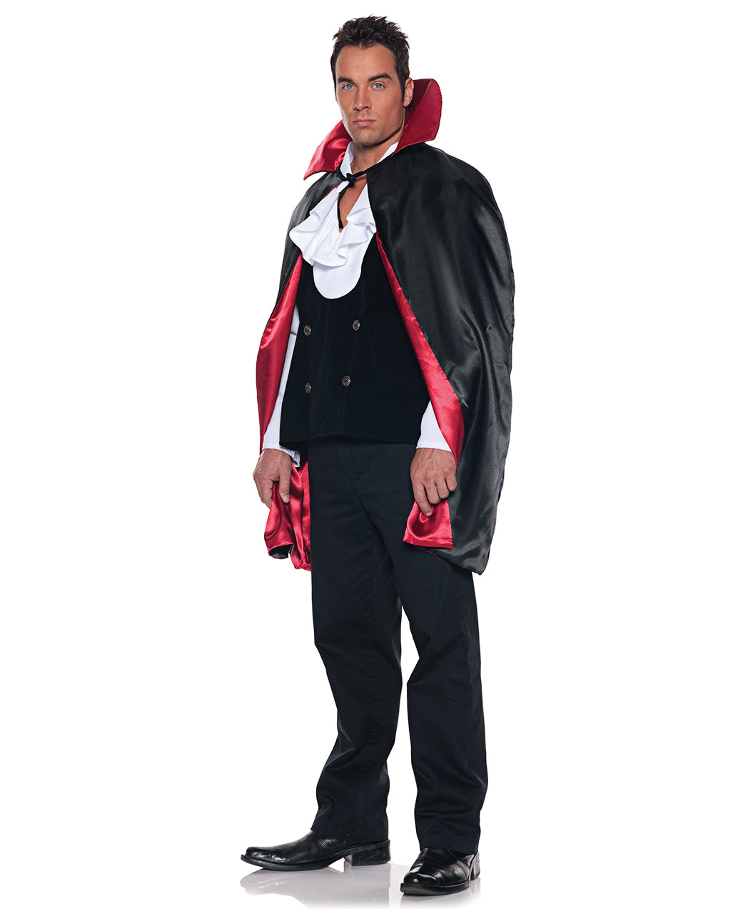 Dracula Wende Cape Schwarz-rot