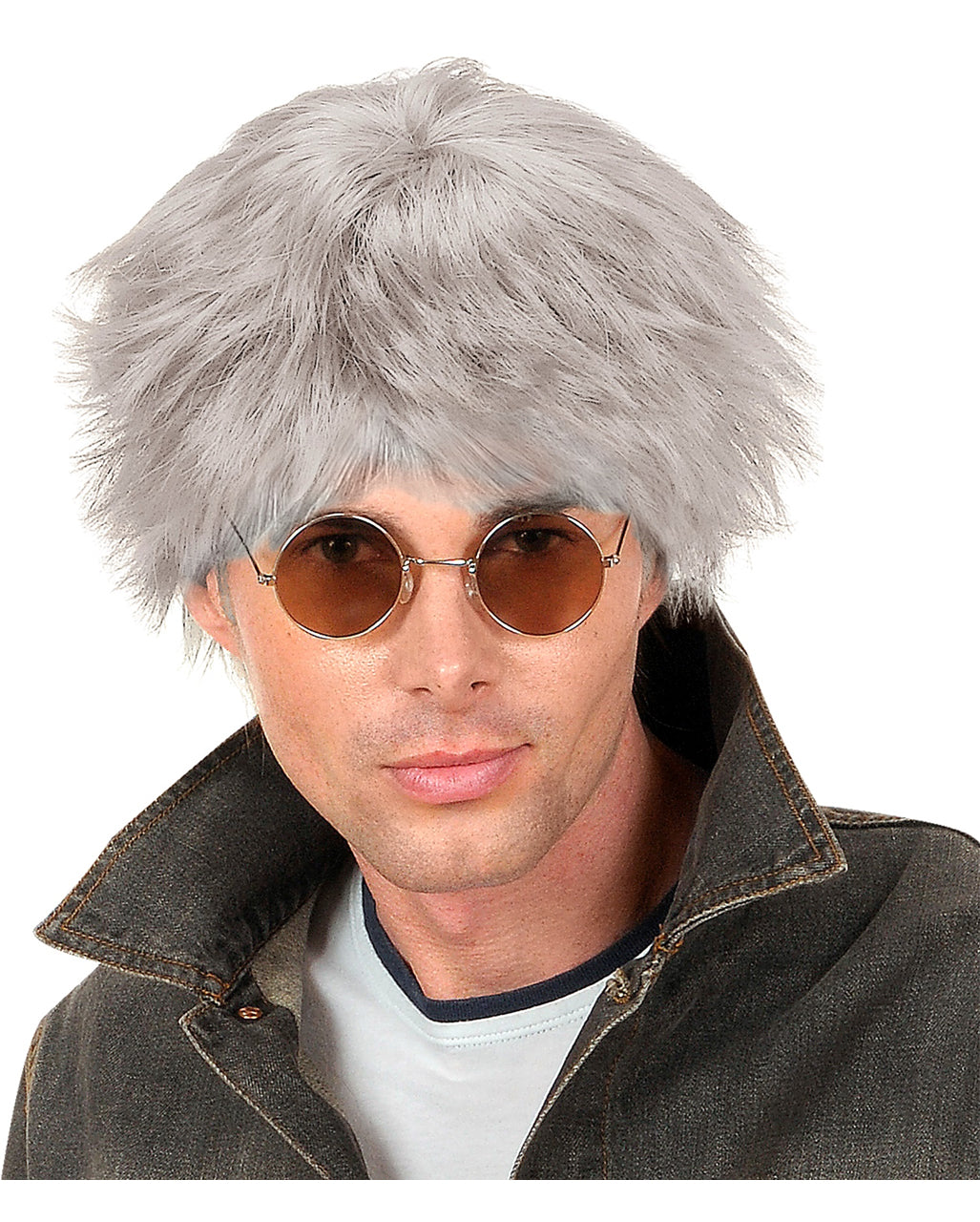 Men's Wig Andy Platinum Gray