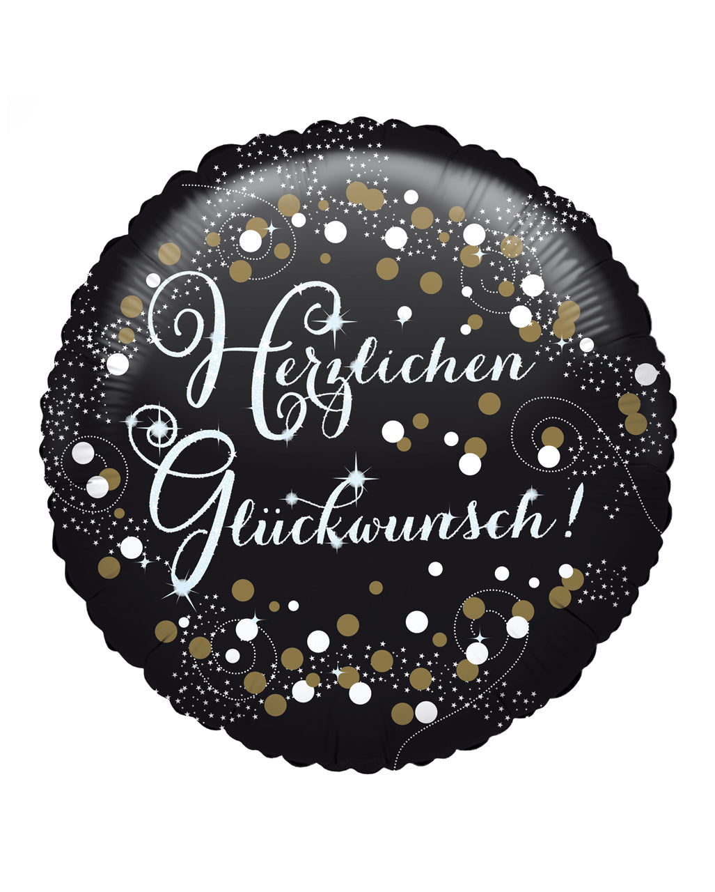 Folienballon Glamour Herzlichen Glückwunsch