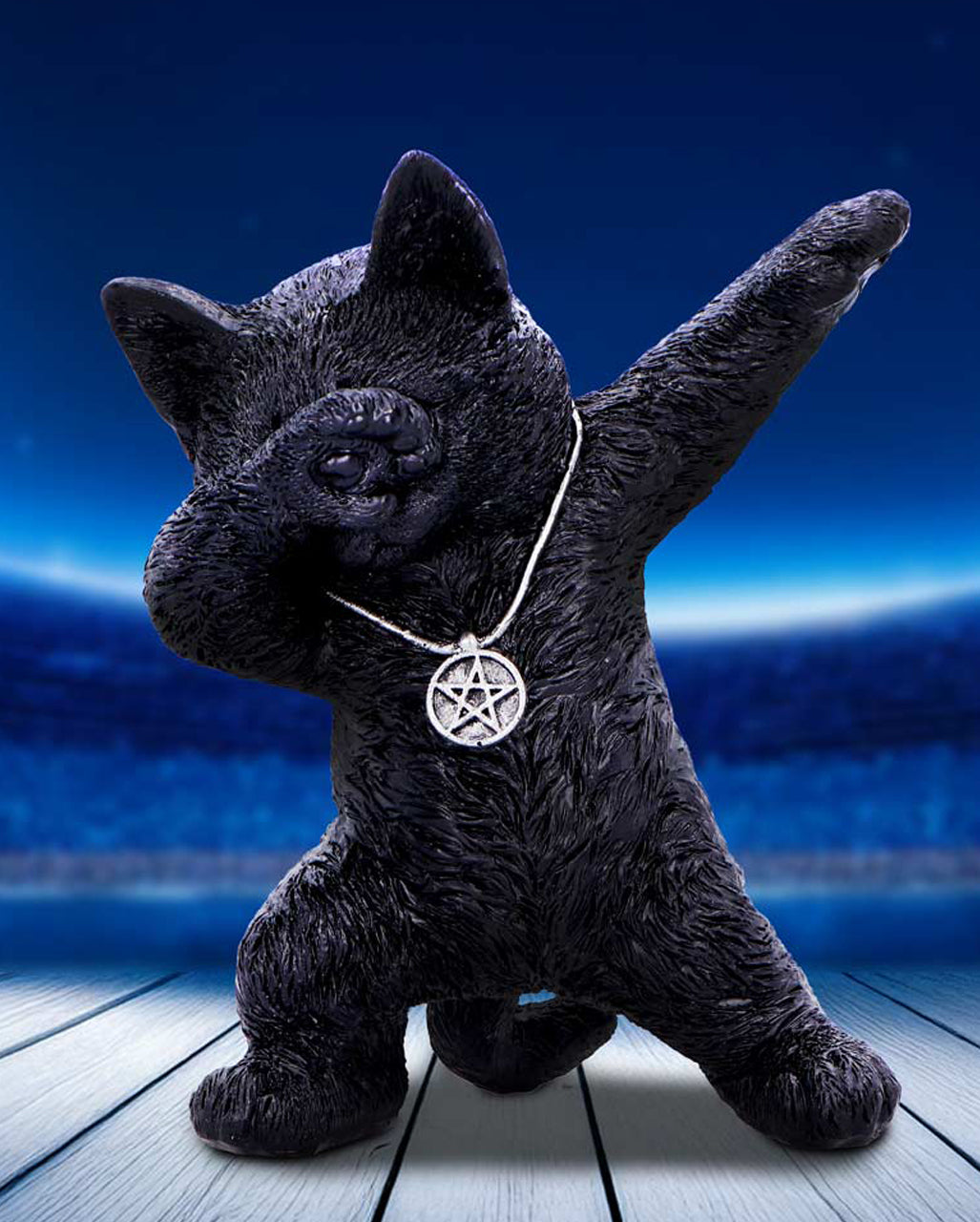 Hex & Flex Schwarze Katzenfigur 13,5cm