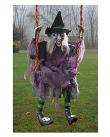 Schaukelnde Halloween Hexe 92cm