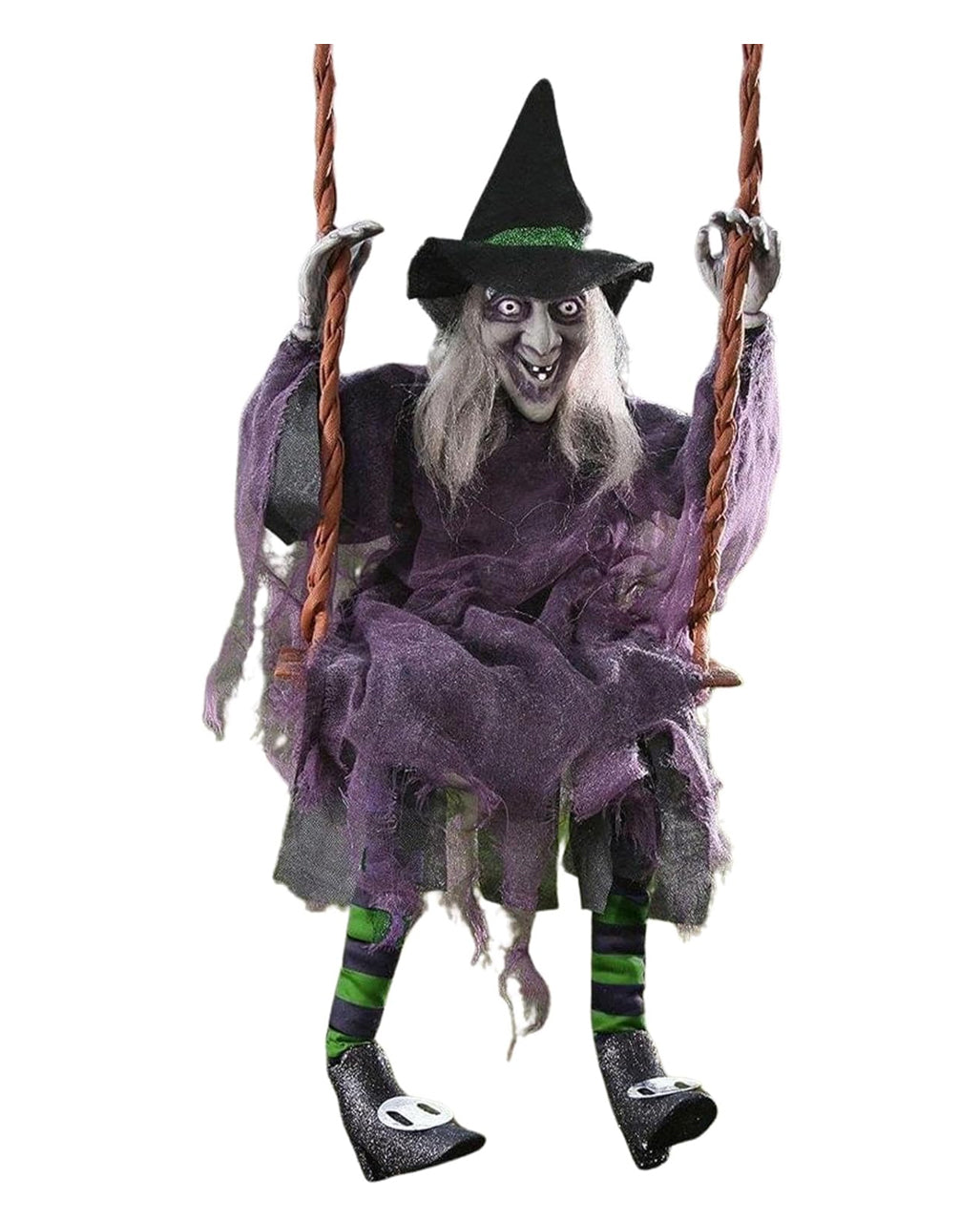 Schaukelnde Halloween Hexe 92cm