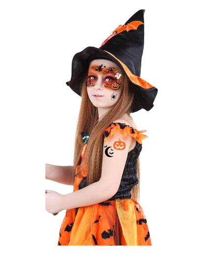 Schablone für Hexen Make-Up Kinderschminken