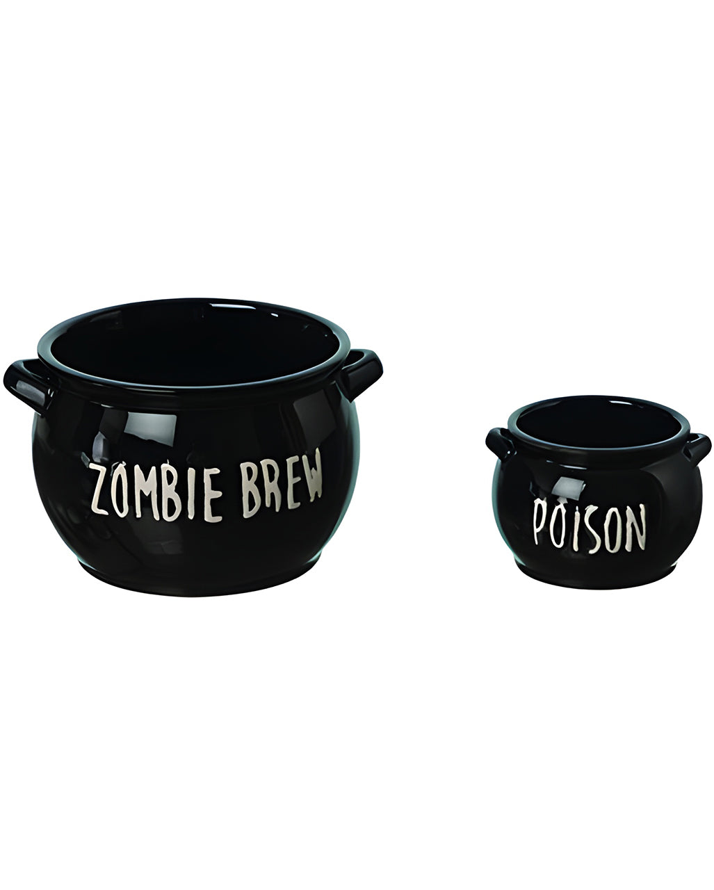 Keramik Hexenkessel Dip Schalen 2er Set