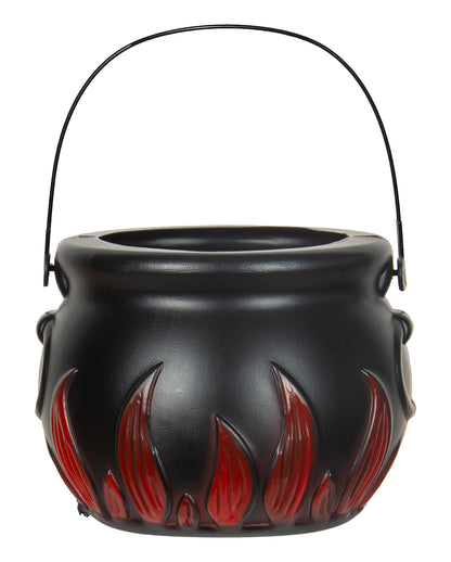 Hexenkessel mit Flammen Verzierung 18 cm