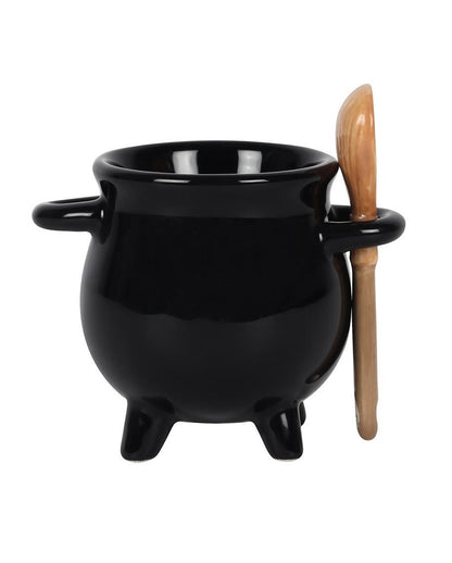 Witch Cauldron With Spoon As Egg Cup