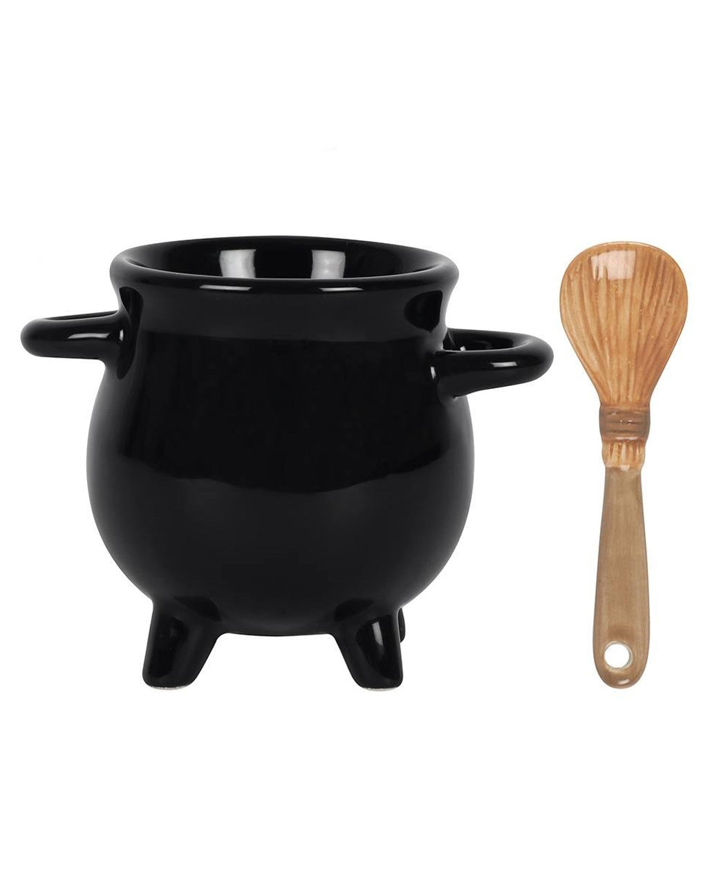Witch Cauldron With Spoon As Egg Cup