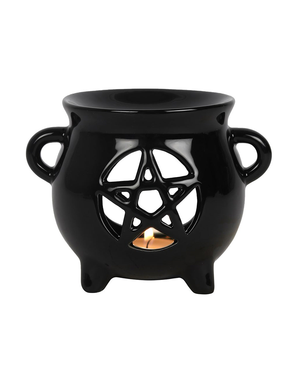 Witch Cauldron Pentagram Fragrance Oil Lamp