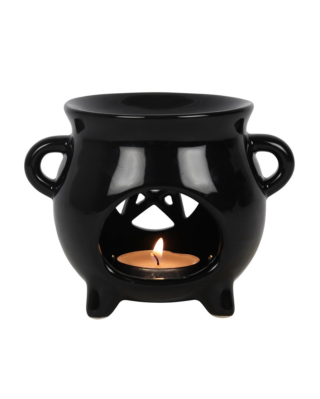 Witch Cauldron Pentagram Fragrance Oil Lamp
