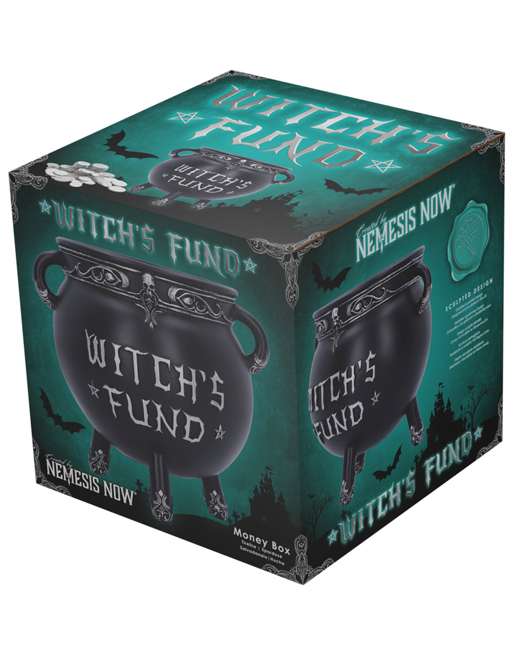 Hexenkessel Sparbüchse "Witches Fund" 16,5cm