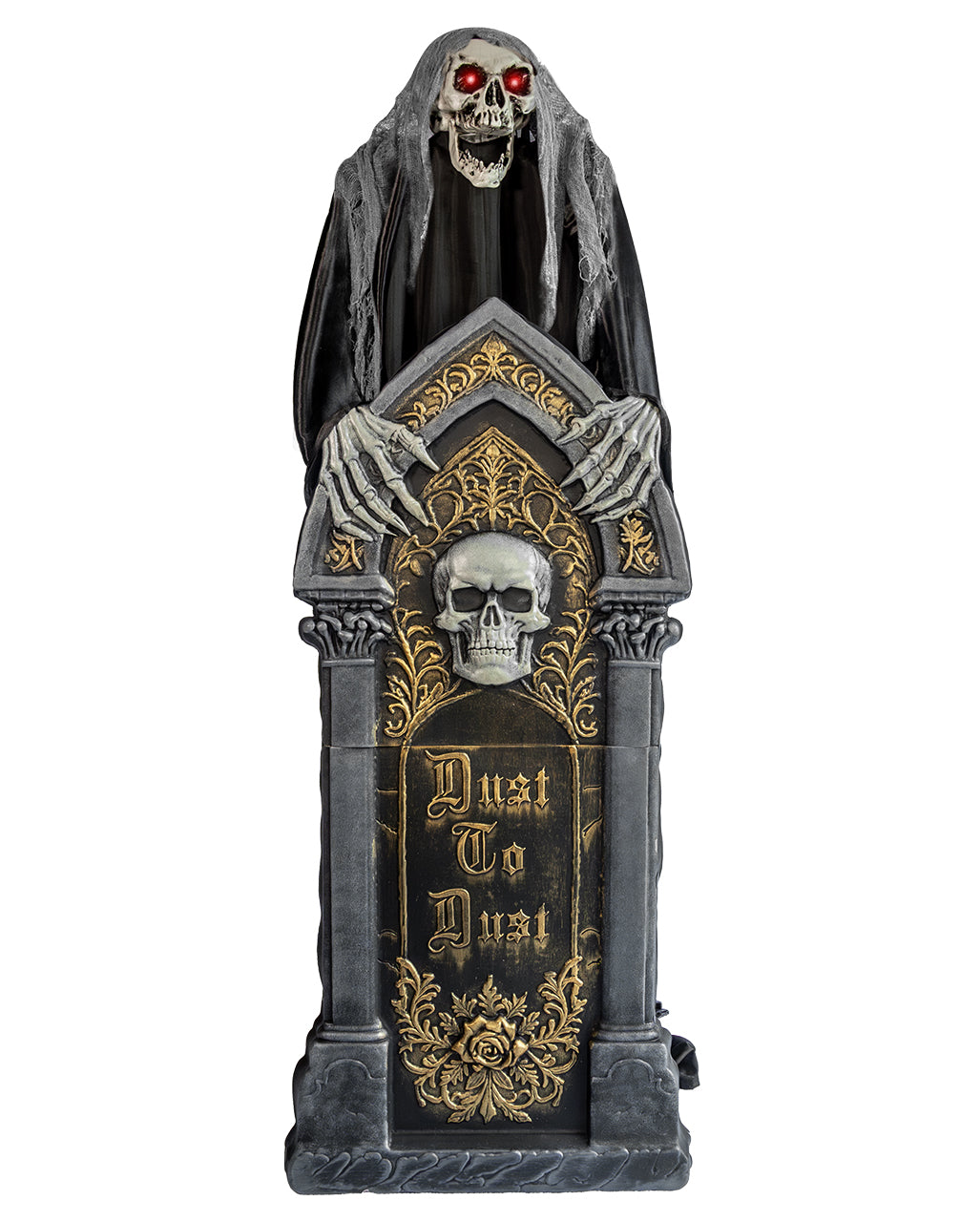 Hinter dem Grabstein Hervorhebender Fetzenreaper Animatronic 140cm