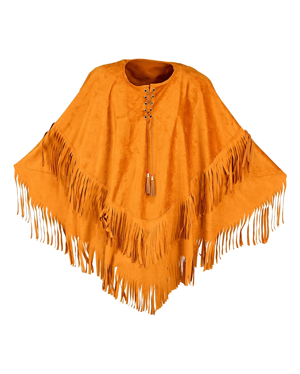 Hippie Poncho Wildleder Look