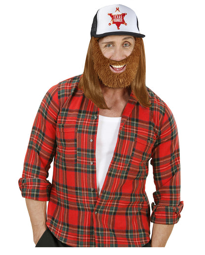 Hipster Basecap mit Bart