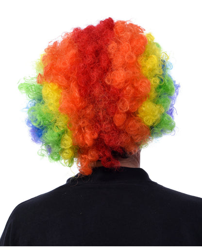 Horror Clown Maske mit Rainbow Afro