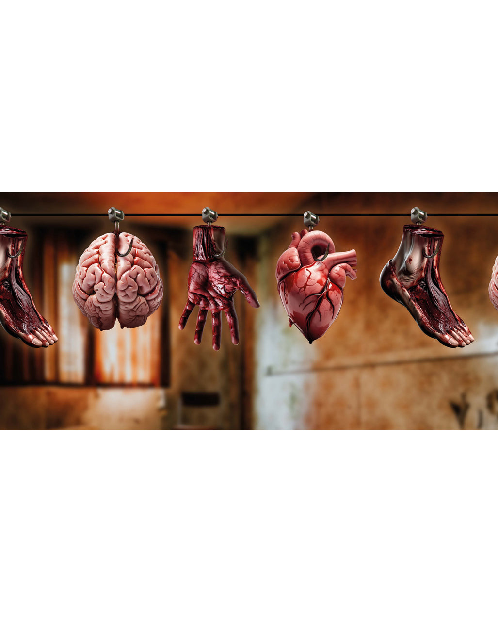 Horror Garland With Bloody Organs 300cm
