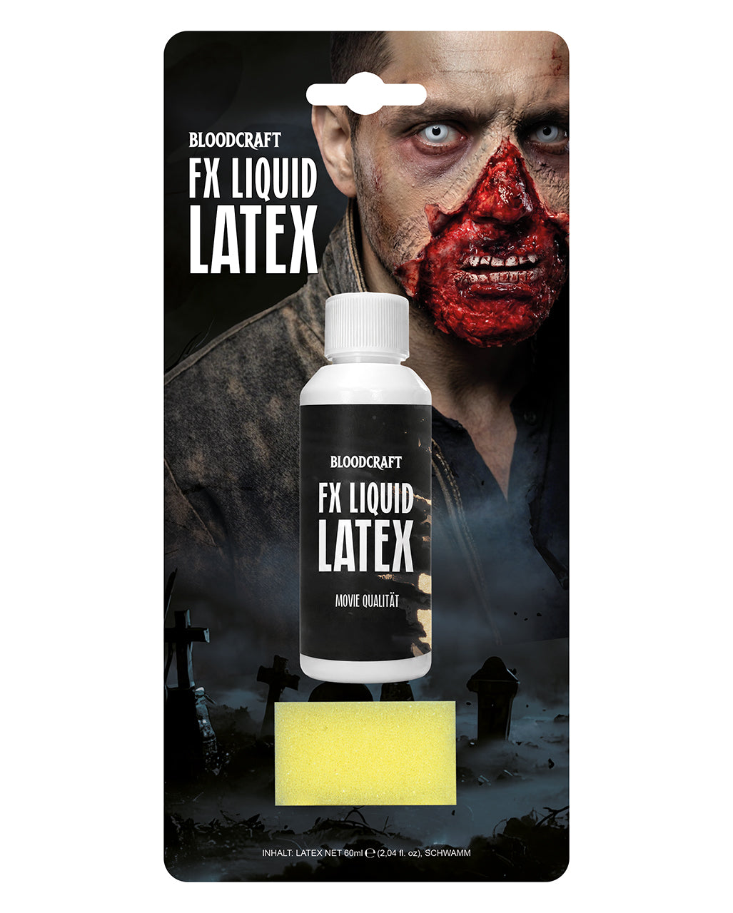 Bloodcraft FX Liquid Latex 60ml & Schwamm