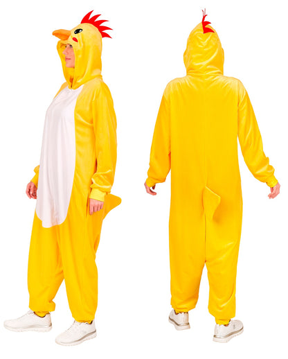 Huhn Onesie Plüschkostüm