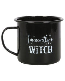 "I am secretly a Witch" Emaille Tasse