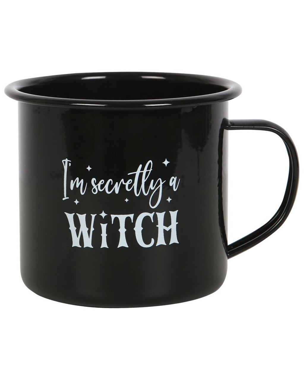"I am secretly a Witch" Emaille Tasse