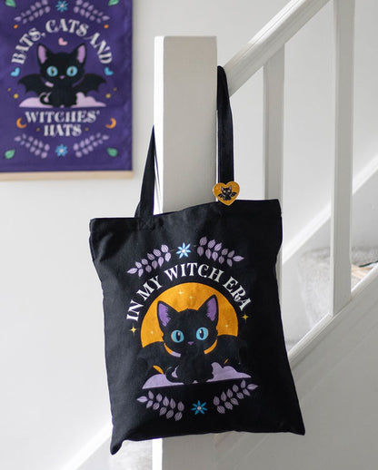 „In My Witch Era“ Tragetasche mit Fledermauskatze