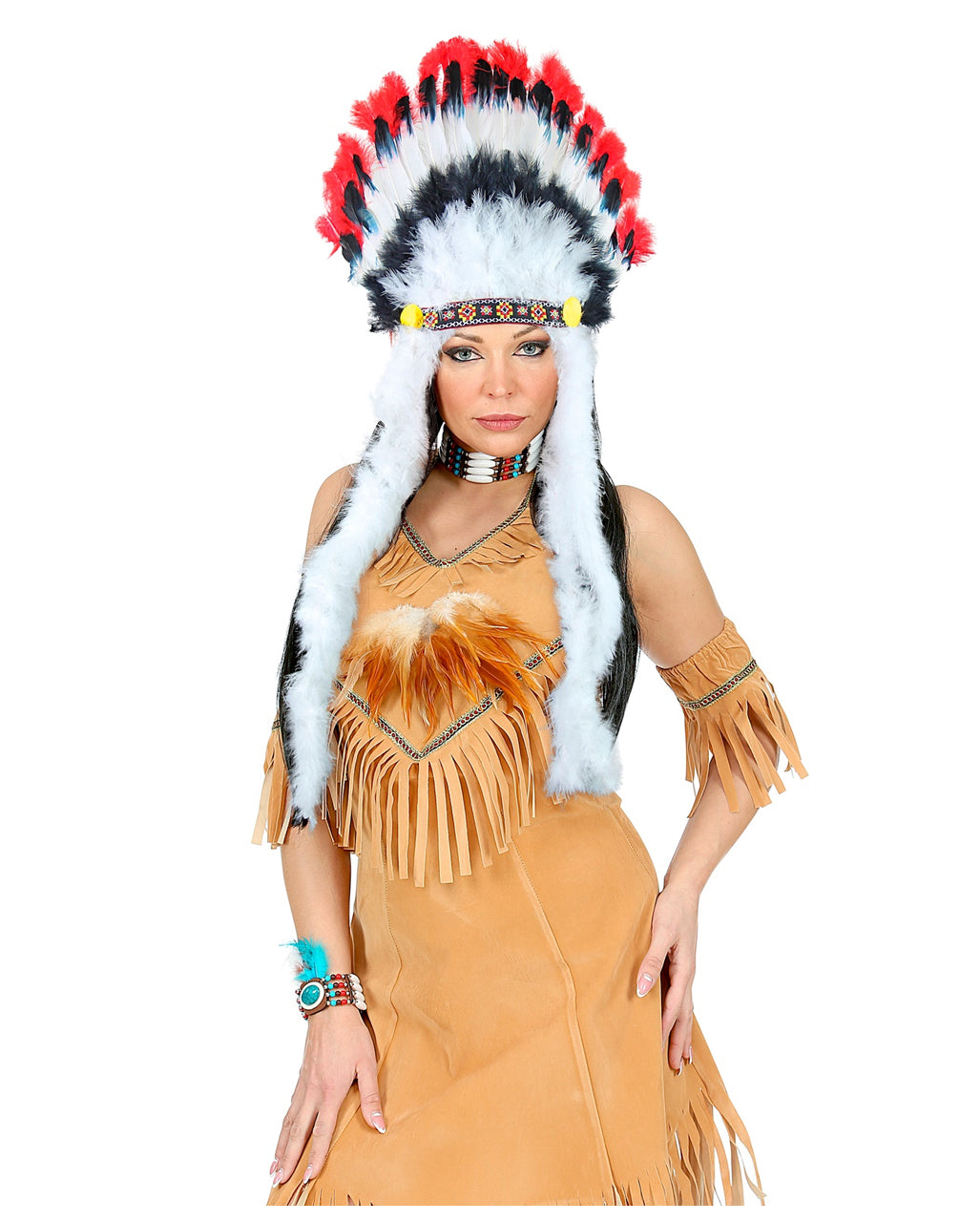 Indianer Kopfschmuck mit Federn