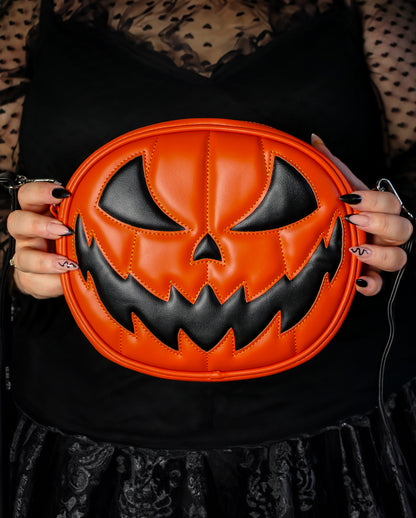Orange Kürbis Handtasche