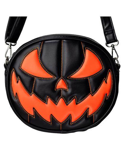 Schwarze Kürbis Handtasche