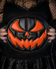 Schwarze Kürbis Handtasche
