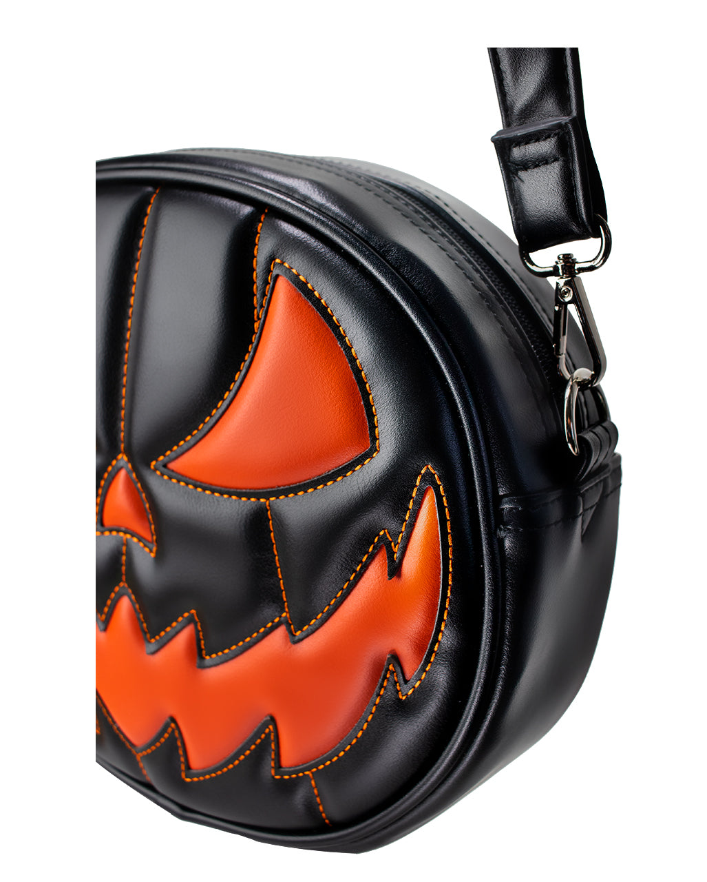 Schwarze Kürbis Handtasche