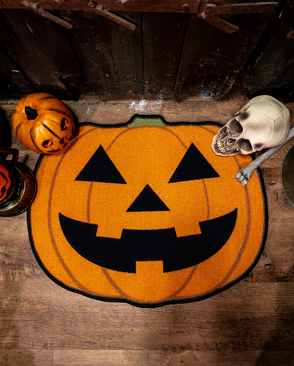 Jack O'Lantern Pumpkin Rug
