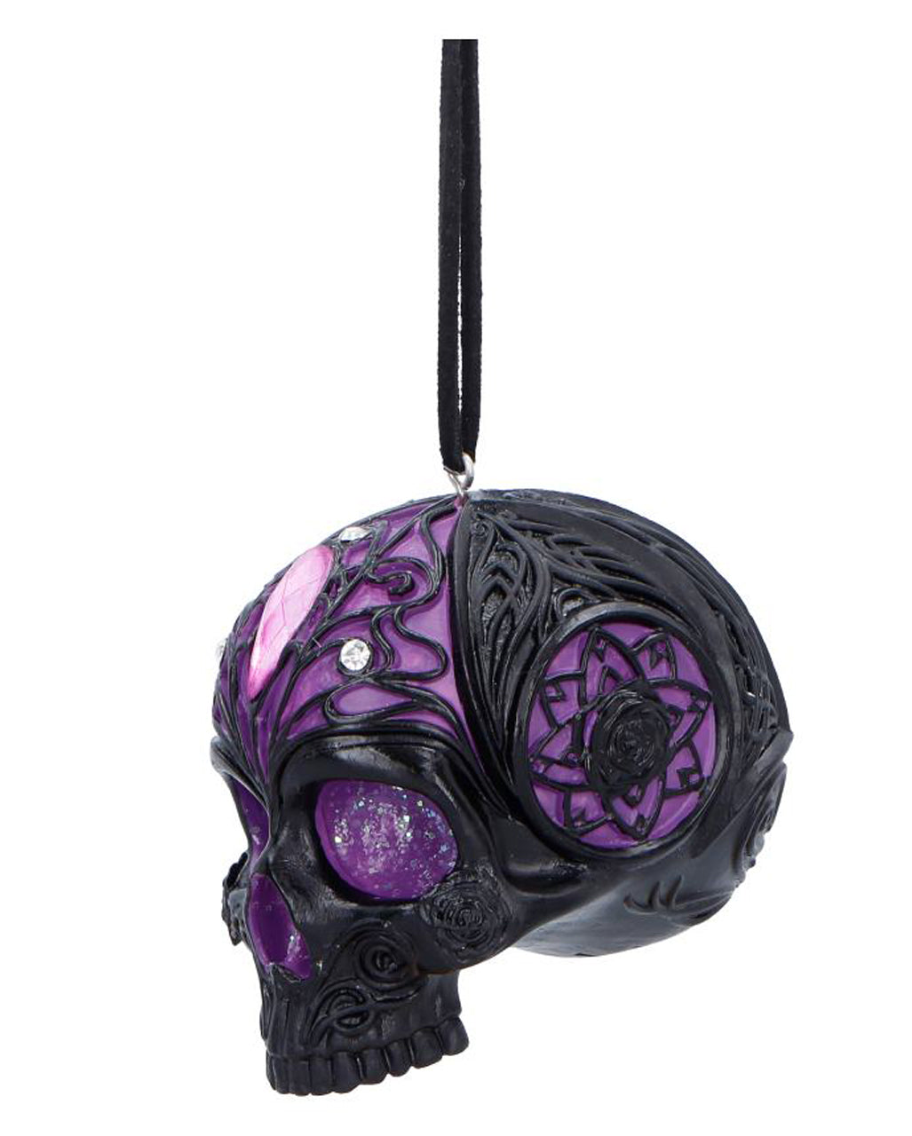 Jewelled Fate Totenkopf Hänge Ornament 6,5cm
