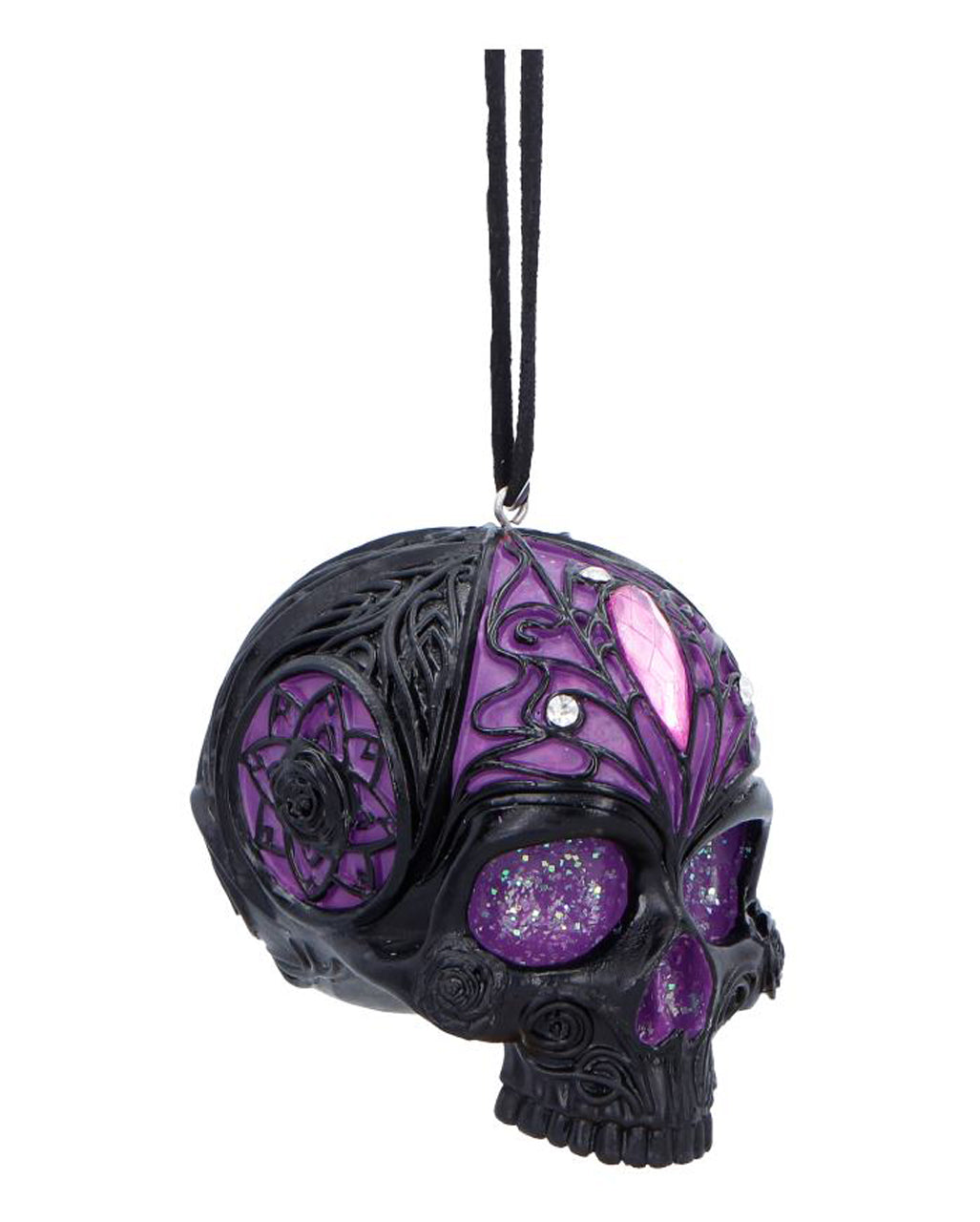 Jewelled Fate Totenkopf Hänge Ornament 6,5cm