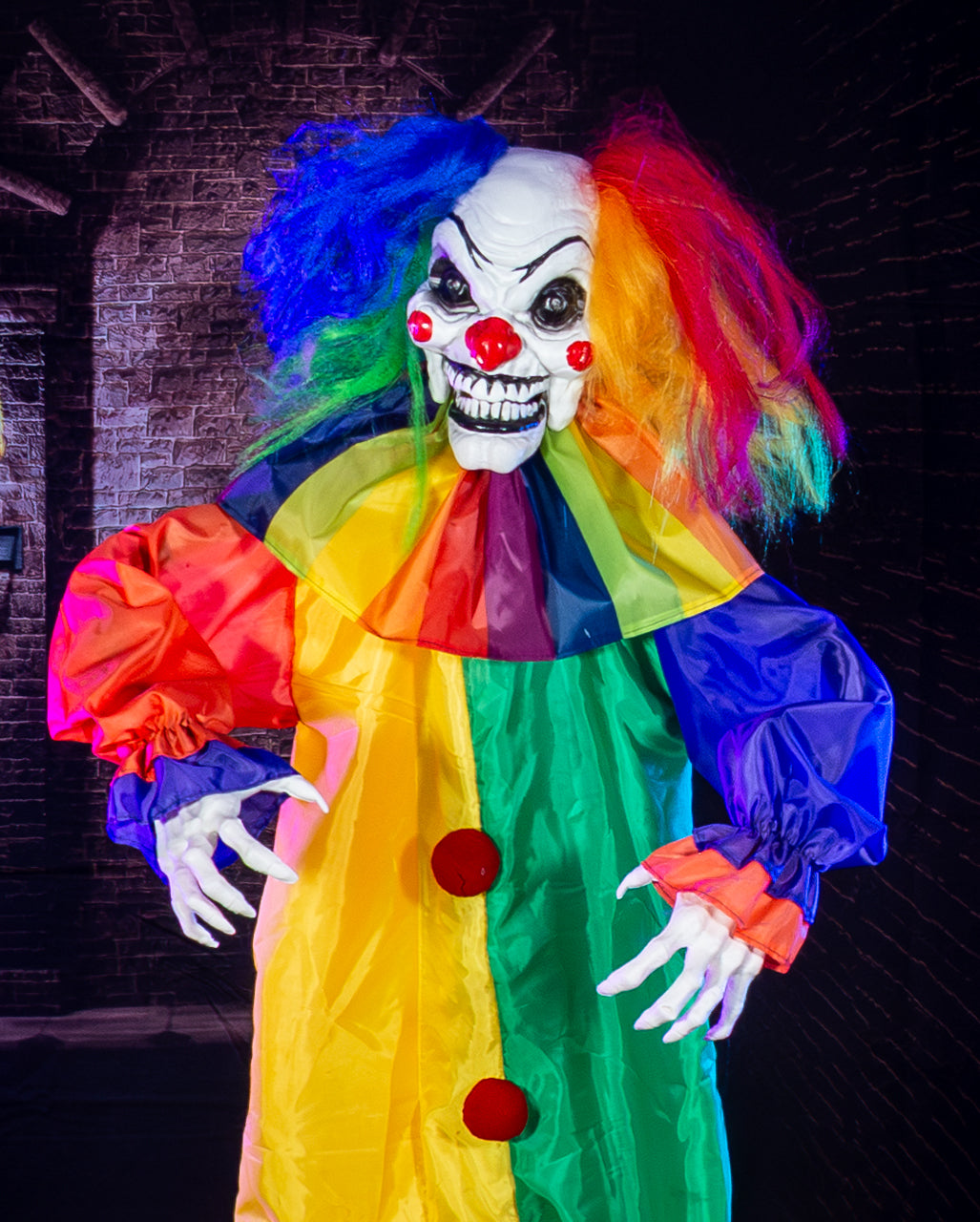 Jingles der Verrückte Clown Halloween Animatronic 166cm