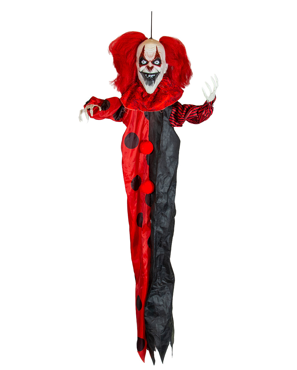 Juggle Horror Clown mit Bewegung, Sound & Licht 122cm