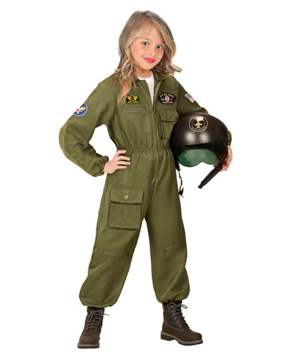Kampfjet Pilot Kostüm für Kinder