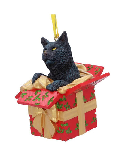 Katze in Geschenk Weihnachtskugel 9cm